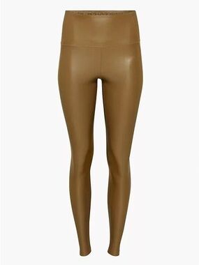 NWOT Wilfred Free Daria Faux Leather Leggings in Rustical Brown